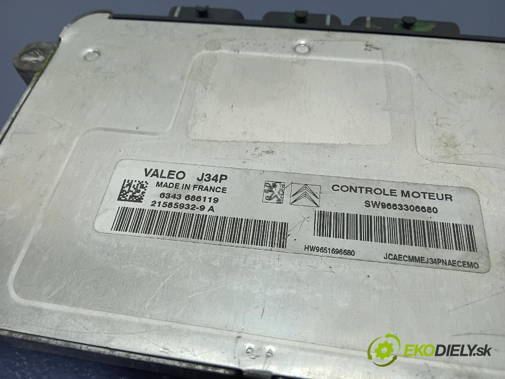 Citroen C3 2005 řídící jednotka Motor: 9663306680