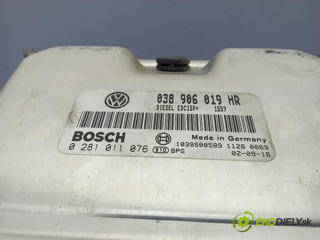 Volkswagen Polo 0 řídící jednotka Motor: 038906019HR