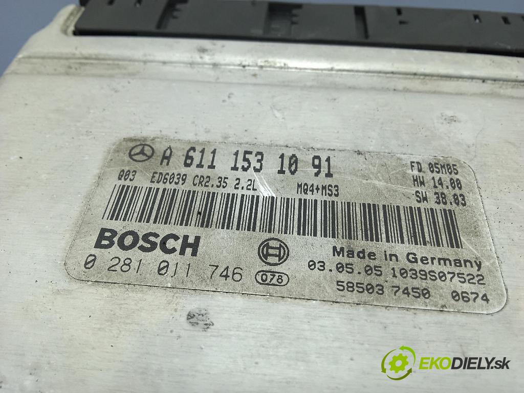 Mercedes-benz Sprinter 2005 řídící jednotka Motor: A6111531091