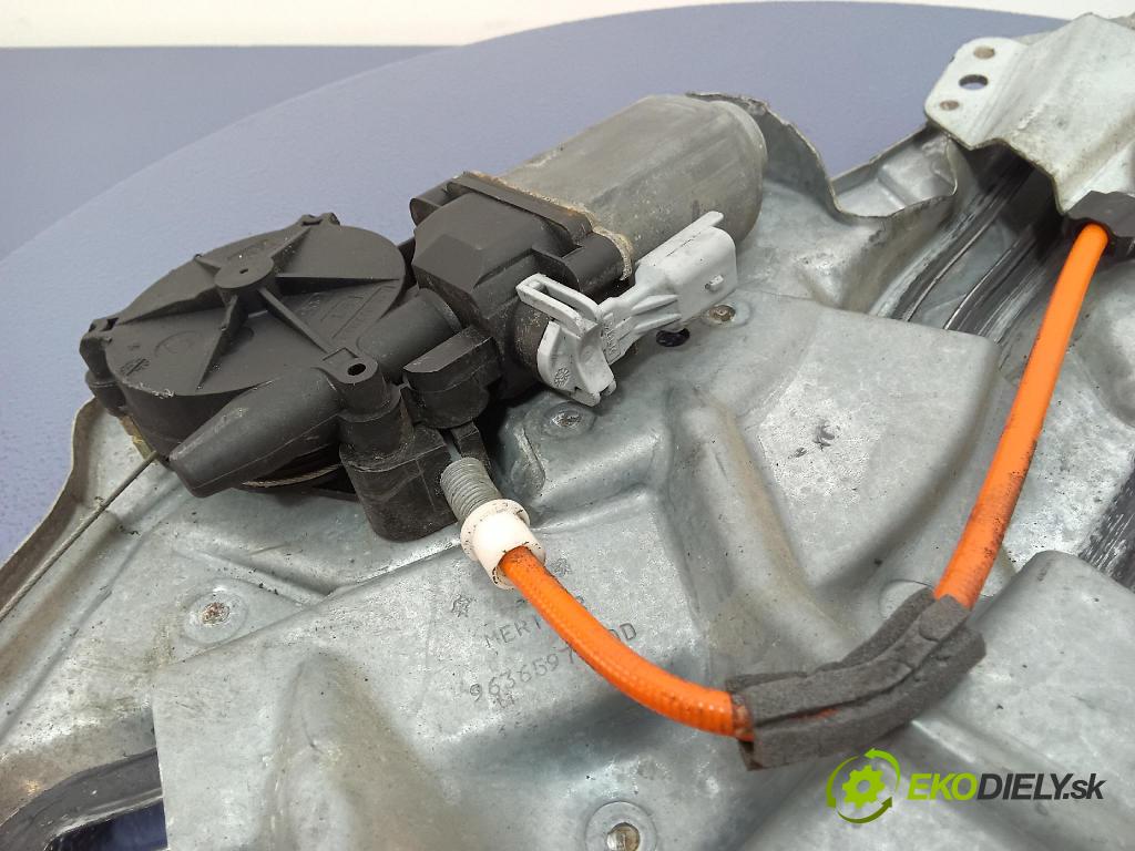 Peugeot 206 2003 mechanizmus okna Okná: zad v pravo: 9636597280D