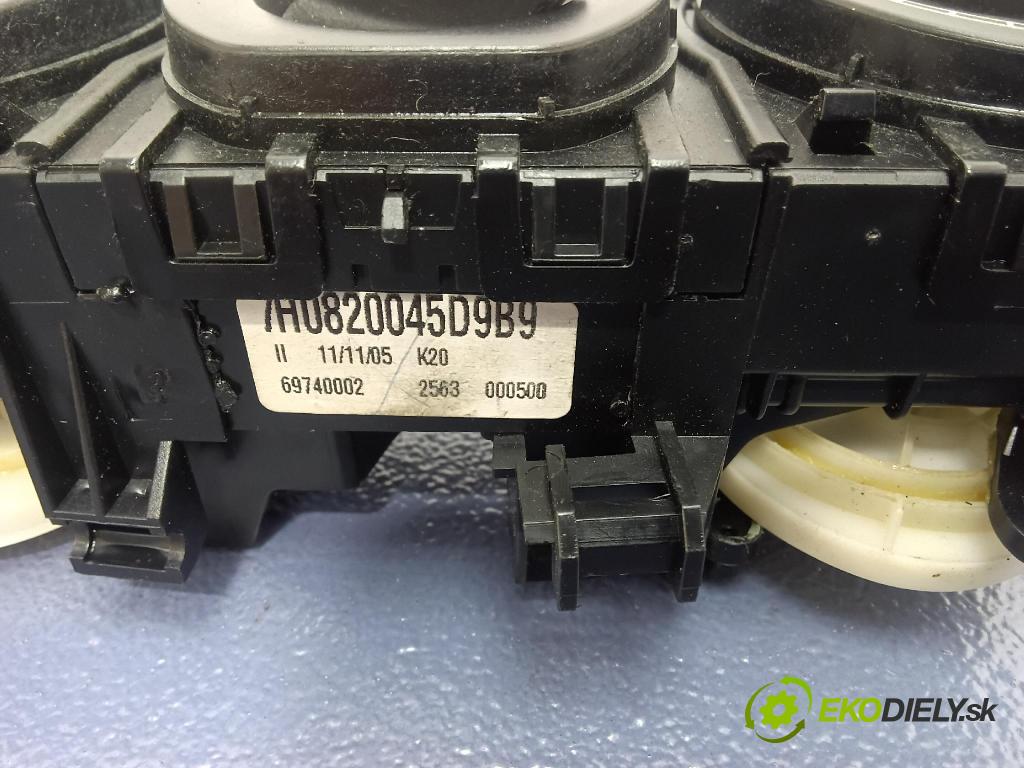 Volkswagen Transporter 2006 prepínač Klimatizácia: Prúd vzduchu: 7H0820045D