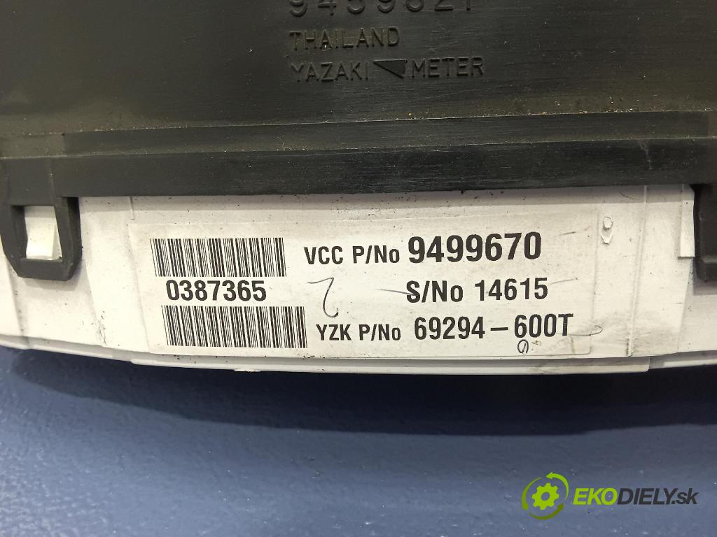 Volvo S60 2001 Přístrojová deska 9499670