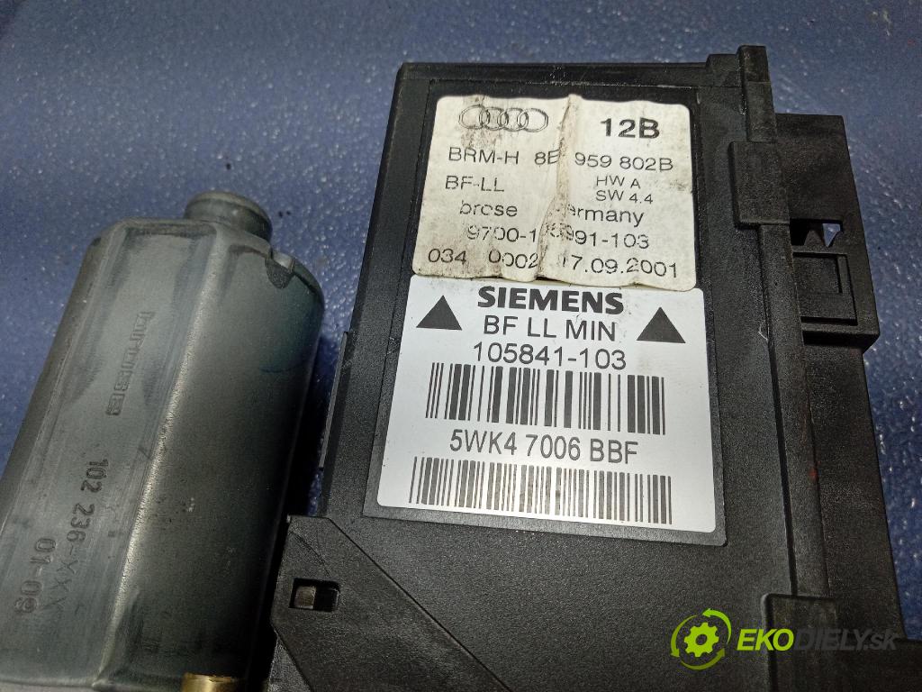 Audi A4 2001 mechanizmus okna Okná: Predné v pravo: 8E959802B