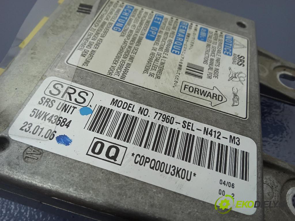 Honda City 2006 riadiaca jednotka SRS x 77960-SEL-N412