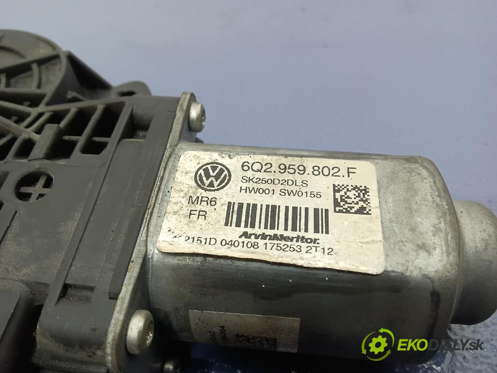 Volkswagen Polo 2009 mechanizmus okna Okná: Predné Vľavo: 6Q2959802F