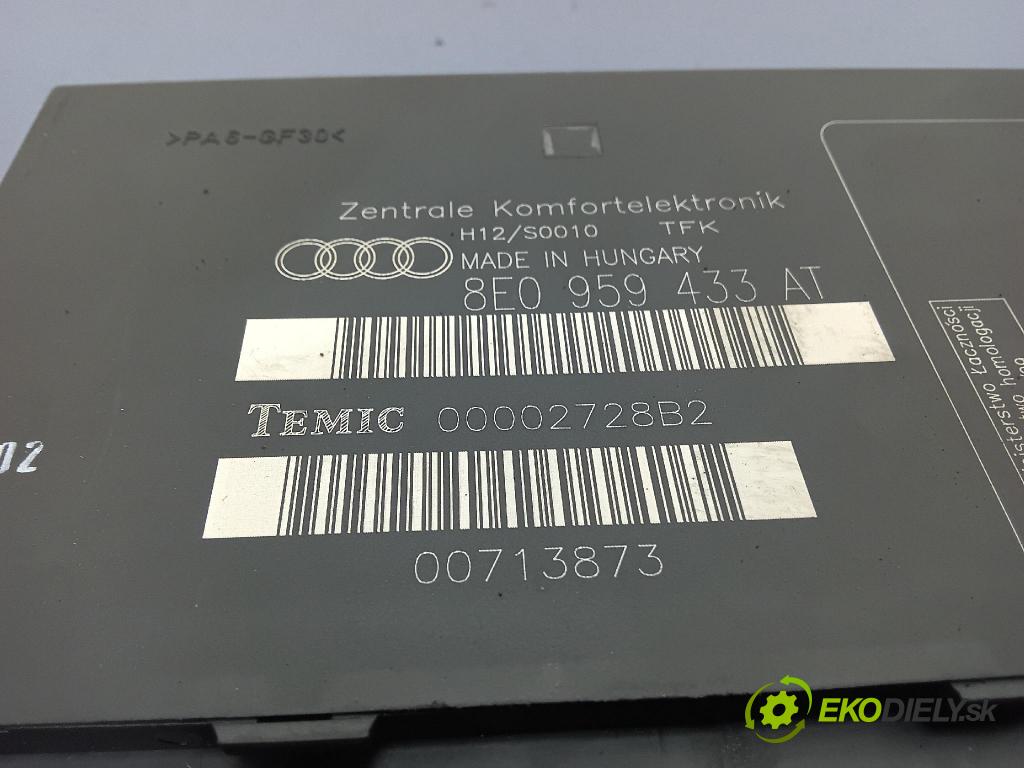 Audi A4 2002 řídící jednotka Komfortu 8E0959433AT