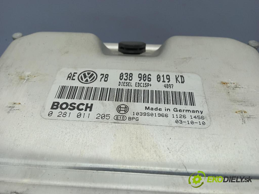 Volkswagen Passat 2003 řídící jednotka Motor: 038906019KD