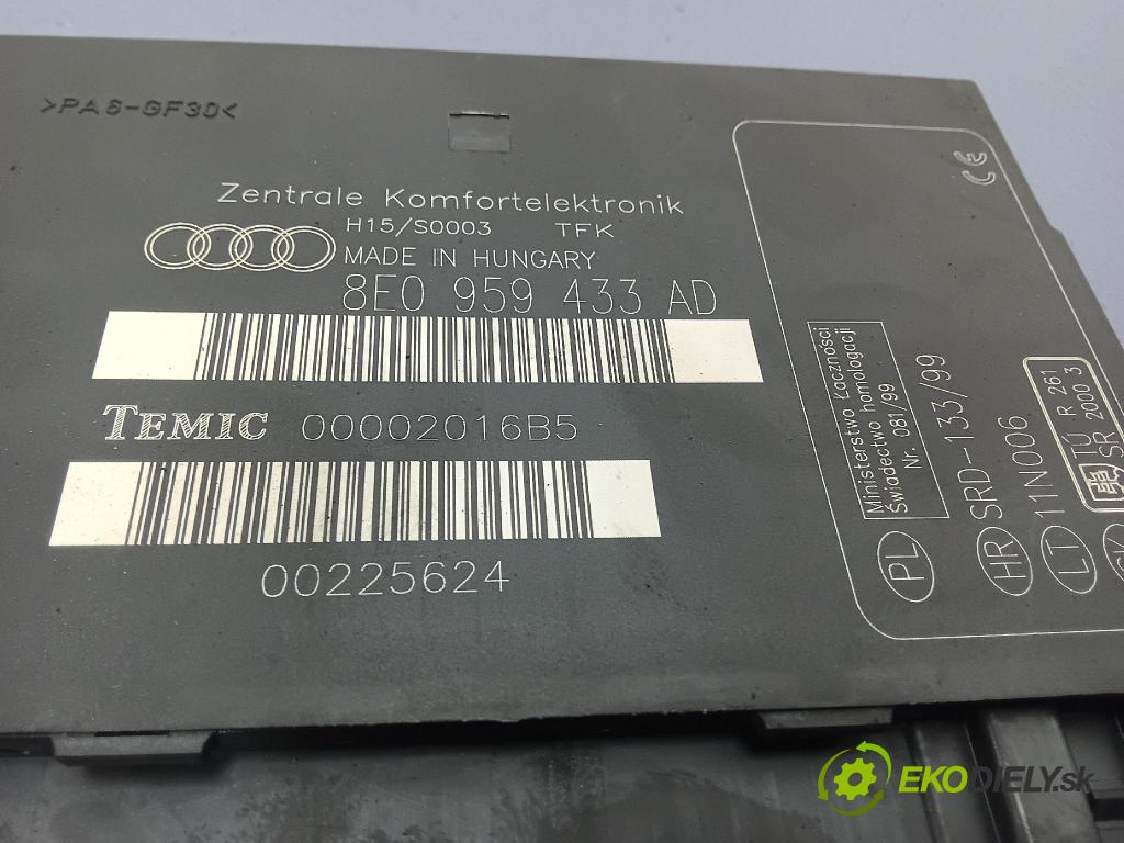 Audi A4 2004 riadiaca jednotka Komfortu 8E0959433AD