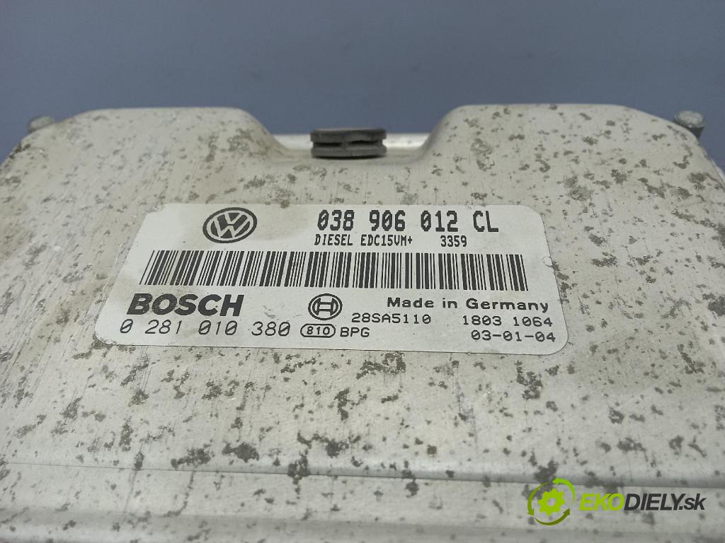 Skoda Octavia 2003 řídící jednotka Motor: 038906012CL