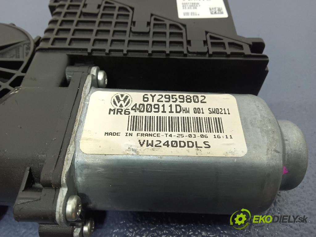 Volkswagen Polo 2006 mechanizmus okna Okná: Predné Vľavo: 6Y2959802