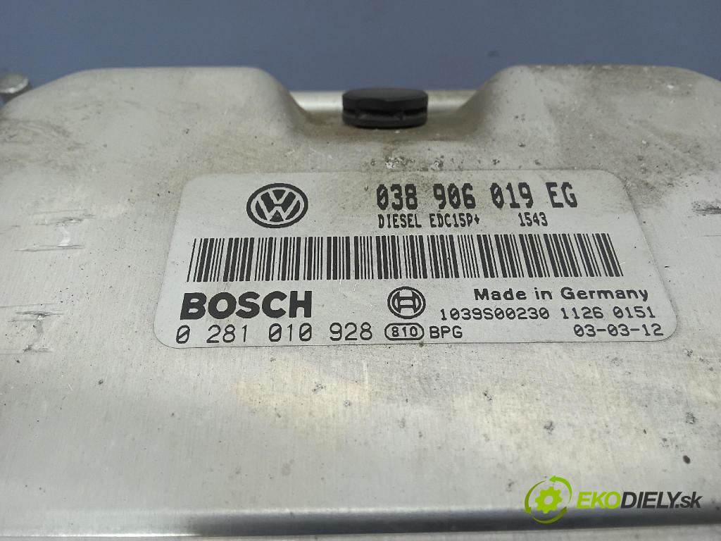 Skoda Superb 2003 riadiaca jednotka Motor: 038906019EG