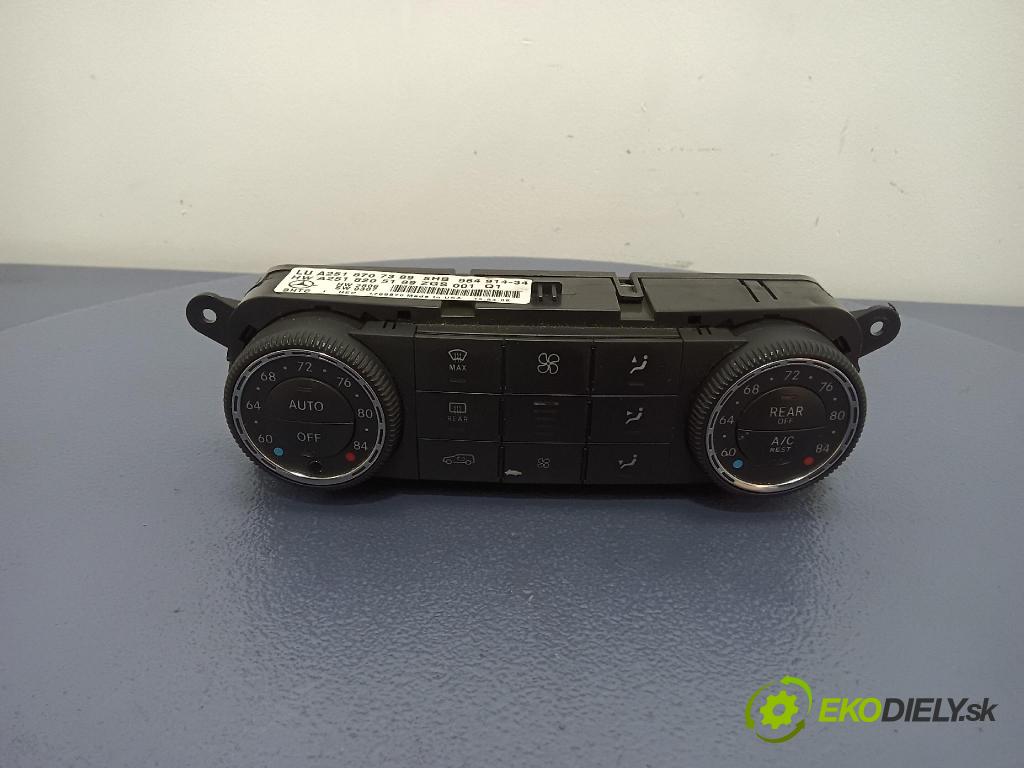 Mercedes-benz Ml 320 2008 prepínač Klimatizácia: Prúd vzduchu: A2518205189