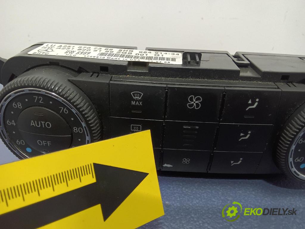 Mercedes-benz Ml 320 2008 prepínač Klimatizácia: Prúd vzduchu: A2518205189