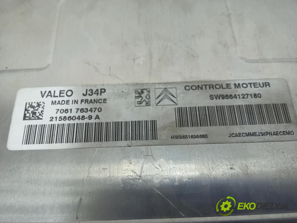 Peugeot 207 2007 riadiaca jednotka Motor: 9664127180