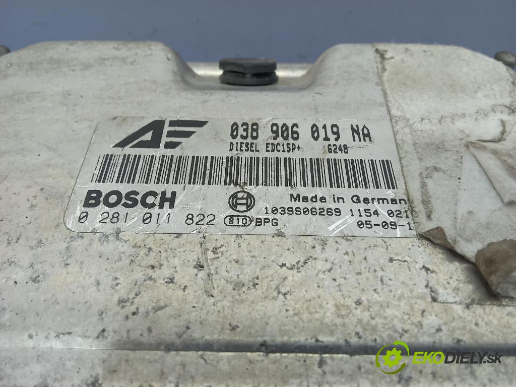 Seat Alhambra 2005 řídící jednotka Motor: 038906019NA