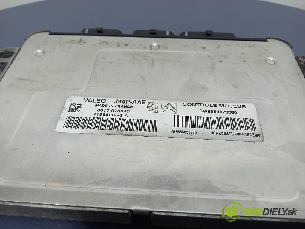 Peugeot Partner 2008 řídící jednotka Motor: 9664679080