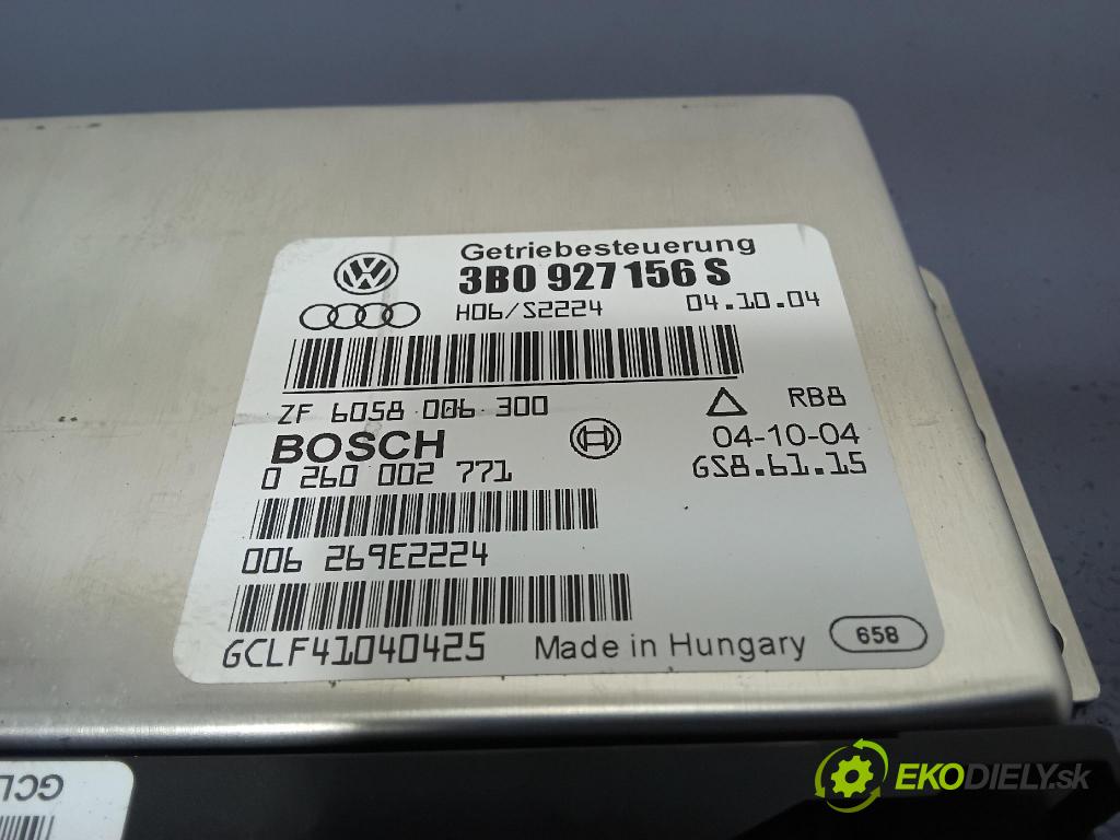 Volkswagen Passat 2004 riadiaca jednotka skrine 3B0927156S