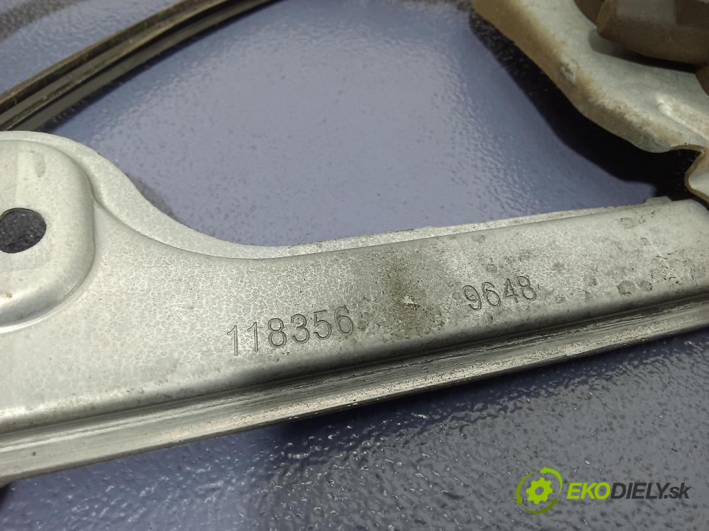 Peugeot 1007 2005 mechanizmus okna Okná: Predné v pravo: 118356
