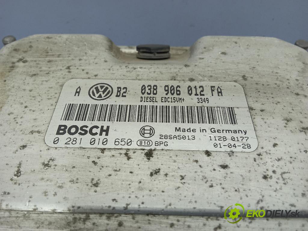Volkswagen Golf 2001 riadiaca jednotka Motor: 038906012FA