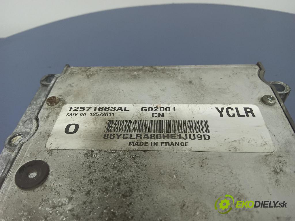 Opel Vectra 2003 riadiaca jednotka Motor: 12571663AL