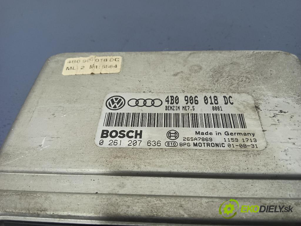 Volkswagen Passat 2001 riadiaca jednotka Motor: 4B0906018DC