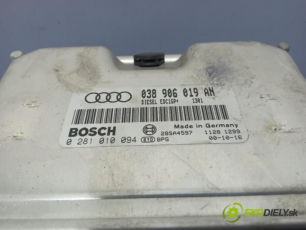 Audi A4 2000 řídící jednotka Motor: 038906019AN