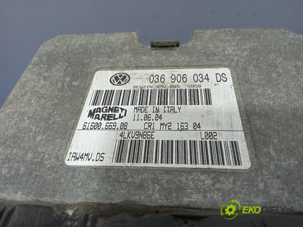 Seat Toledo 2004 řídící jednotka Motor: 036906034DS