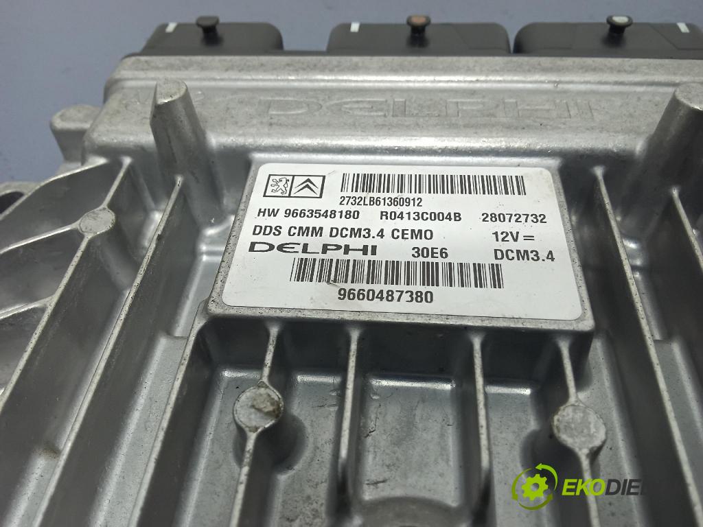 Peugeot 307 2006 řídící jednotka Motor: 9660487380