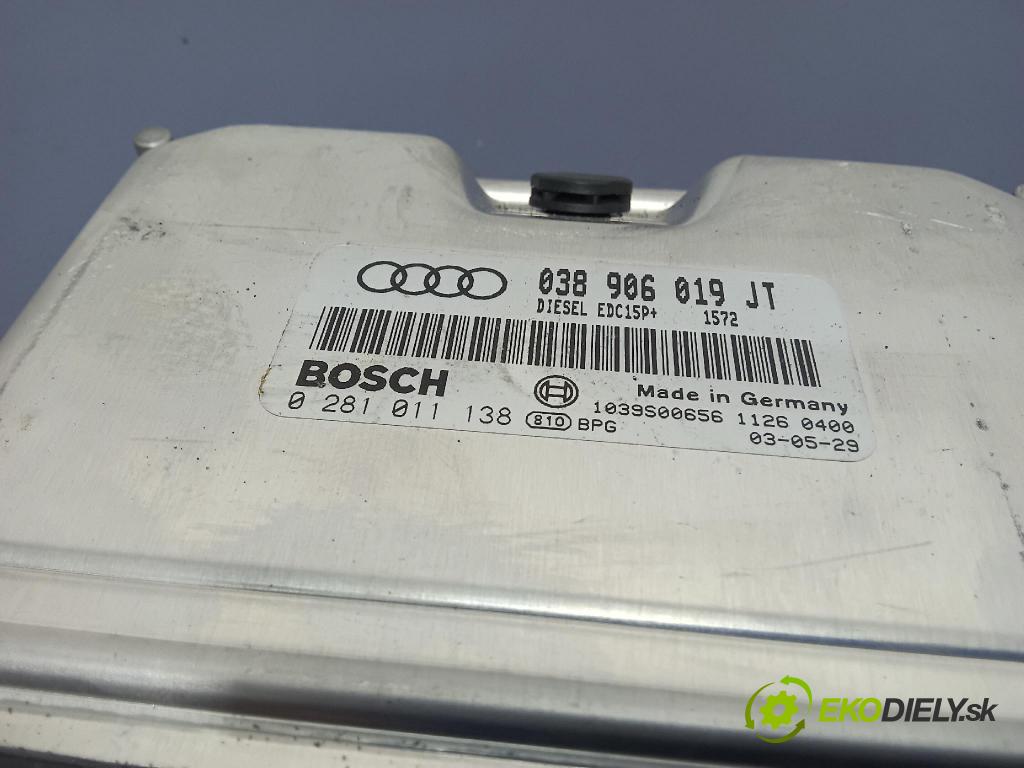 Audi A4 2003 řídící jednotka Motor: 038906019JT