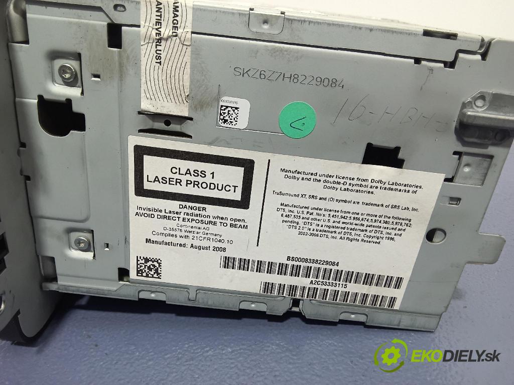 Skoda Octavia 2008 Radio I Navigace: 1Z0035680A