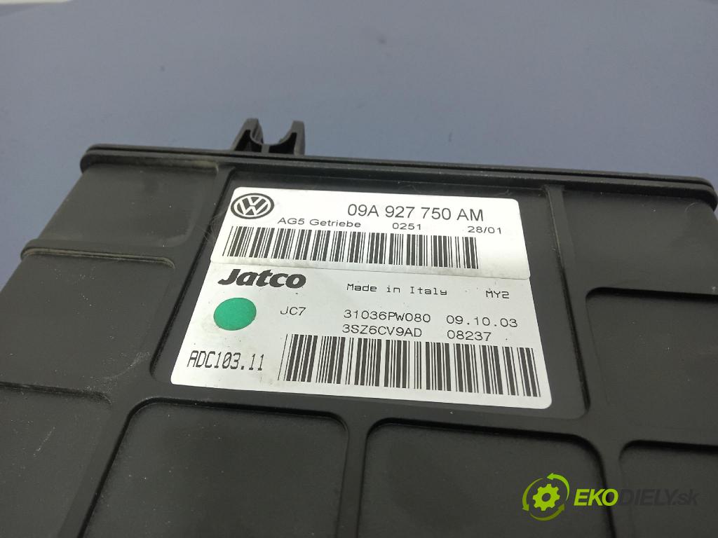 Volkswagen Jetta 2004 řídící jednotka Truhly: Ozubené kola: 09A927750AM