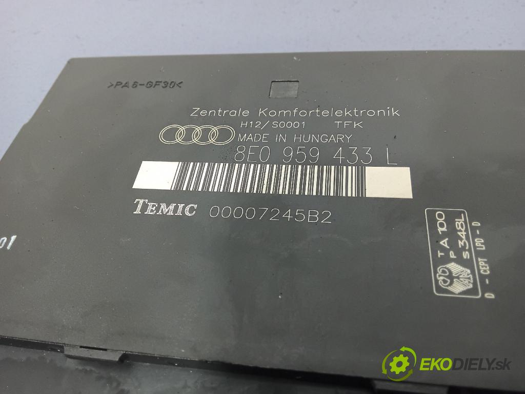 Audi A4 2001 riadiaca jednotka Komfortu 8E0959433L