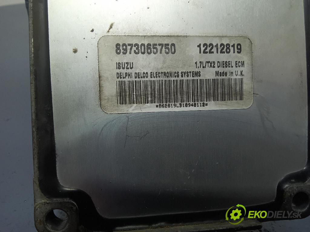 Opel Astra 2001 řídící jednotka Motor: 8973065750