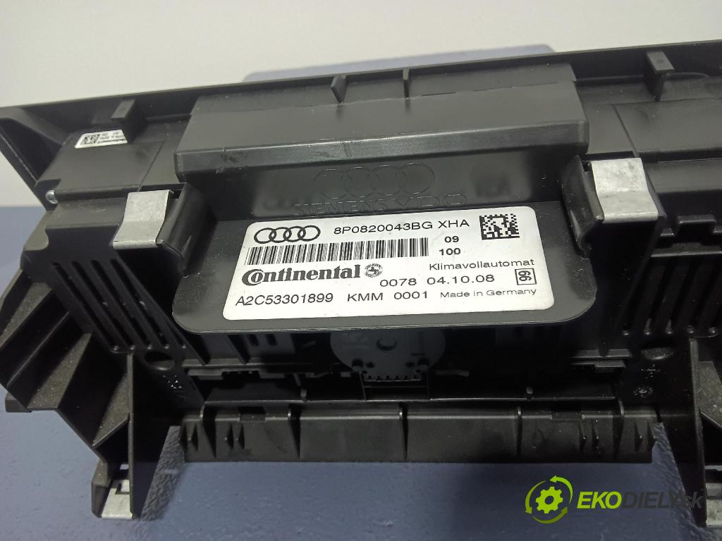 Audi A3 2008 Přepínač Klimatizace: Proud vzduchu 8P0820043BG