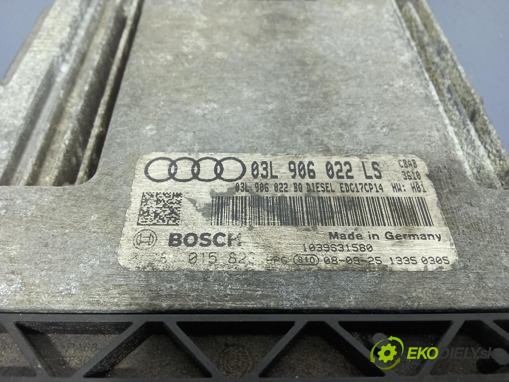 Audi A3 2008 řídící jednotka Motor: 03L906022LS