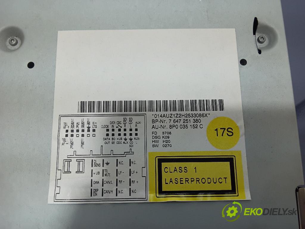 Audi A3 2008 Radio I Navigace: 8P0035152C