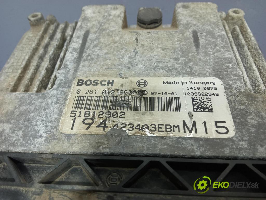 Fiat Croma 2008 řídící jednotka Motor: 51812902