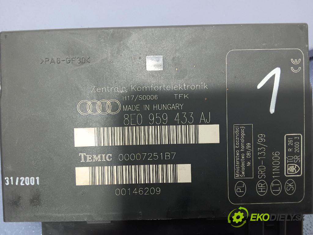 Audi A4 2001 řídící jednotka Komfortu 8E0959433AJ