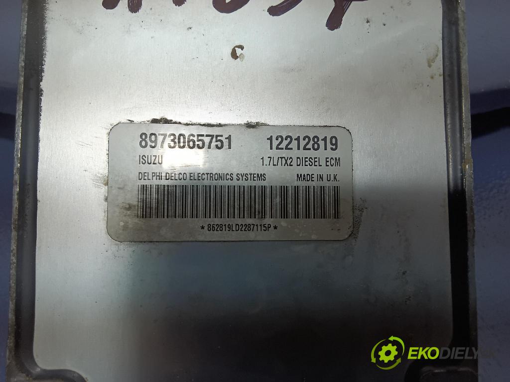 Opel Astra 2003 řídící jednotka Motor: 12212819
