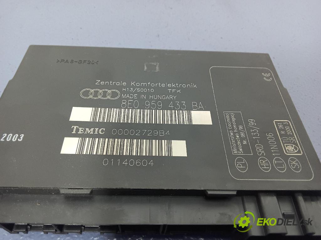 Audi A4 2003 řídící jednotka Komfortu 8E0959433BA
