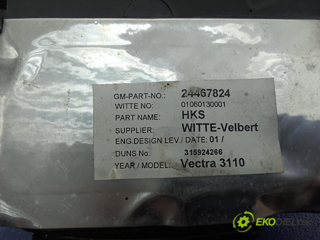 Opel Vectra 2005 zámok Klapky: kufra: 24467824