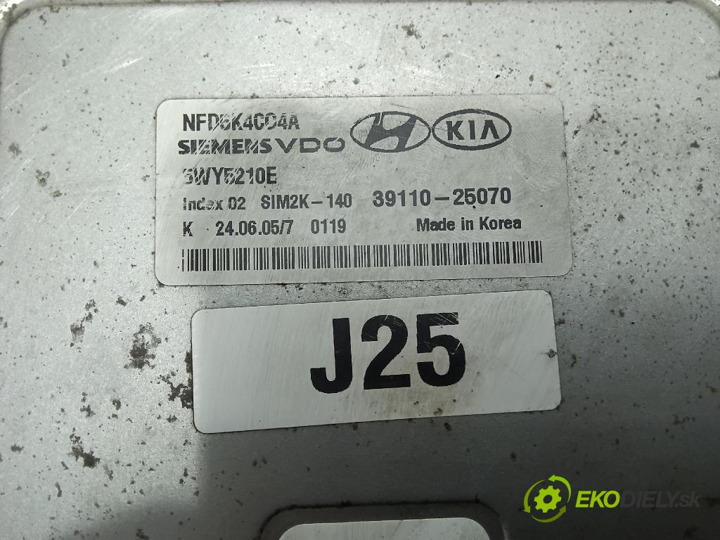 Hyundai Sonata 2005 řídící jednotka Motor: 39110-25070