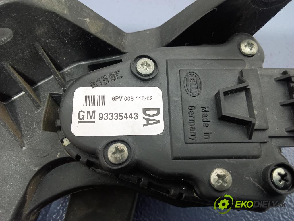 Opel Meriva 2008 pedal Plyn: 93335443