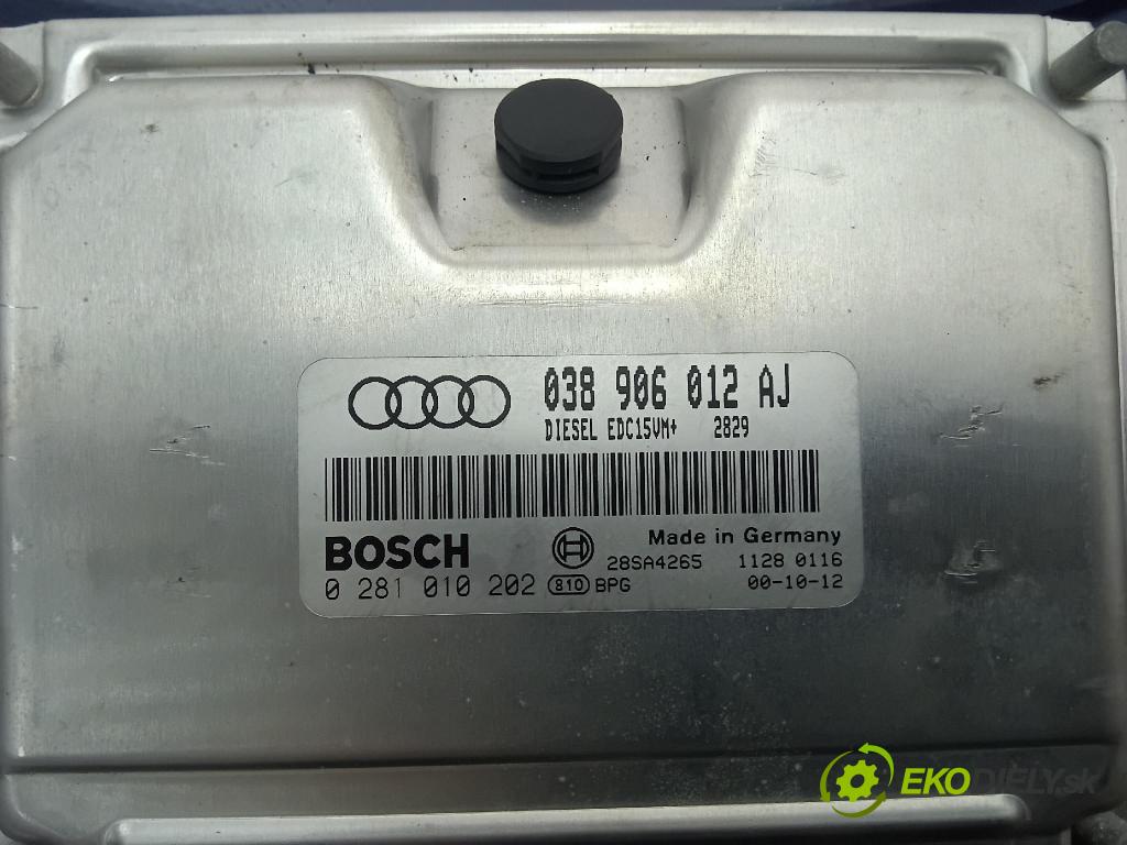 Audi A4 2000 řídící jednotka Motor: 038906012AJ