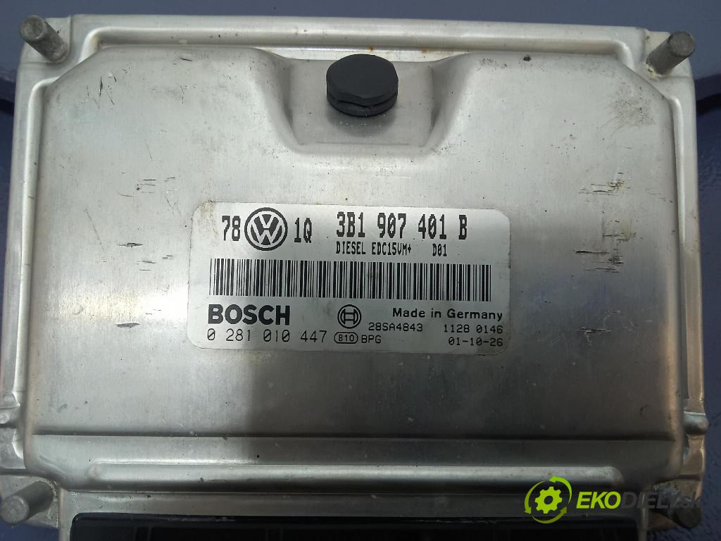 Volkswagen Passat 2001 řídící jednotka Motor: 3B1907401B