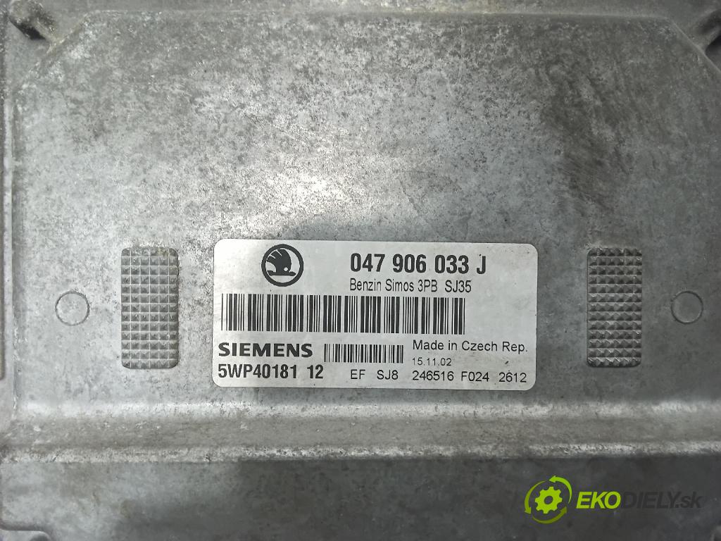 Skoda Fabia 2002 řídící jednotka Motor: 047906033J