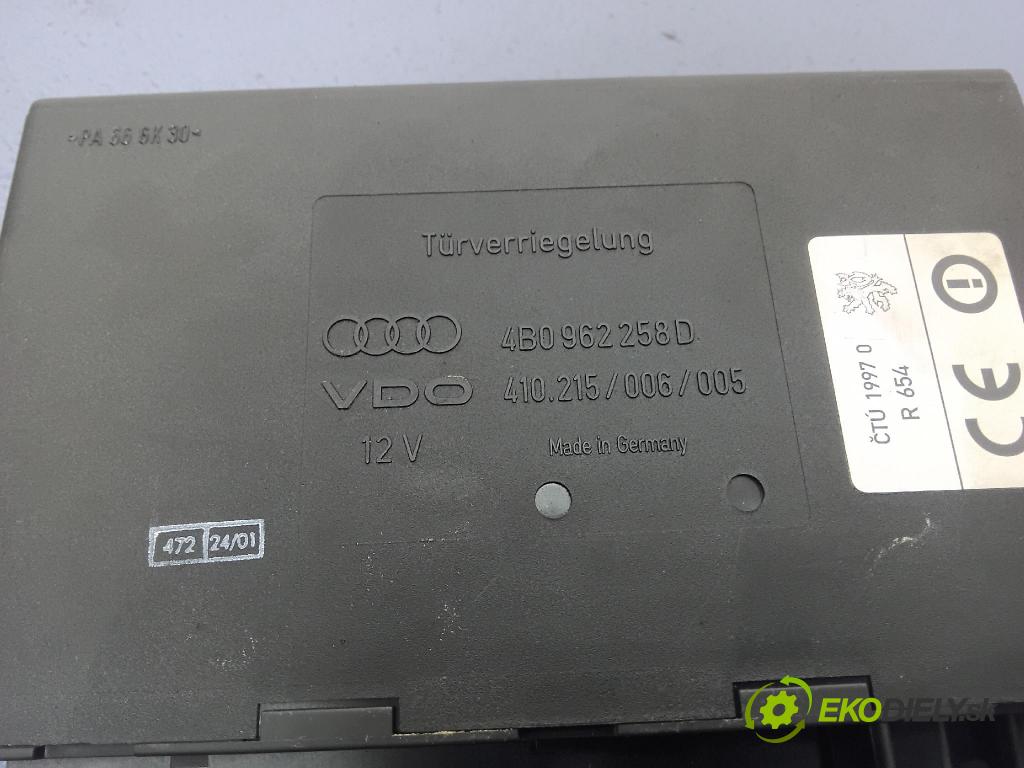 Audi A6 2002 řídící jednotka Komfortu 4B0962258D
