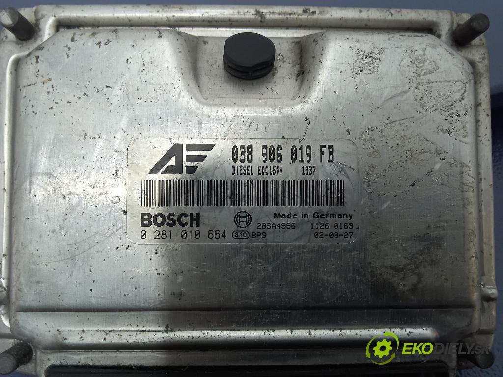 Volkswagen Sharan 2002 riadiaca jednotka Motor: 038906019FB
