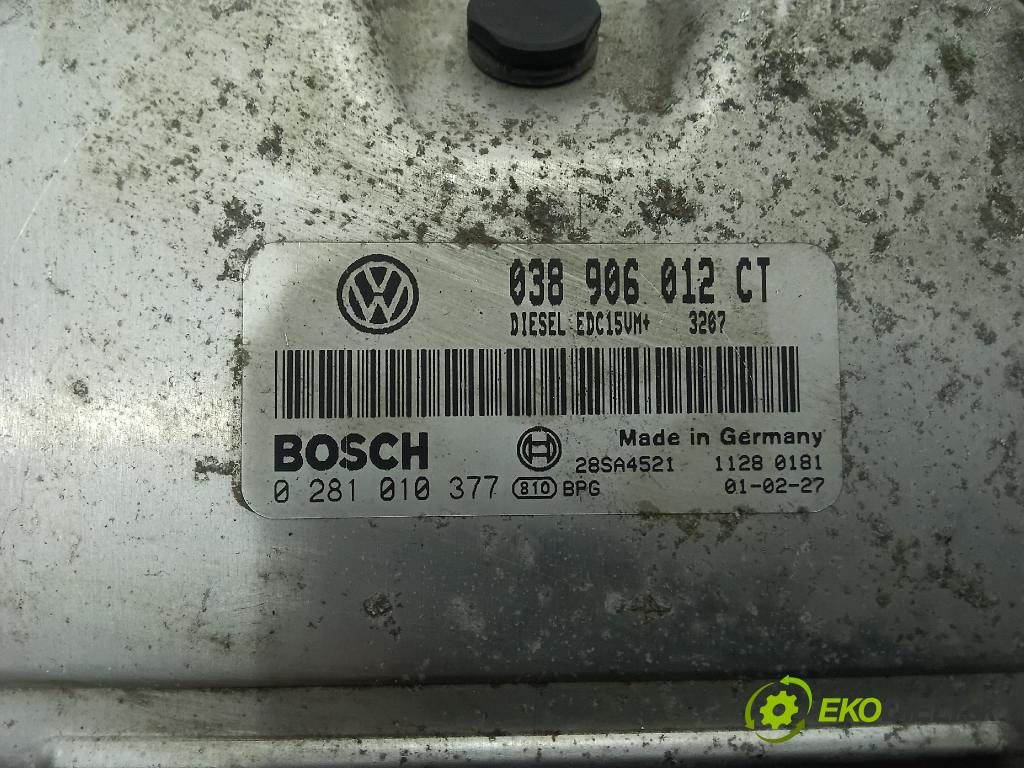 Volkswagen Polo 2001 řídící jednotka Motor: 038906012CT