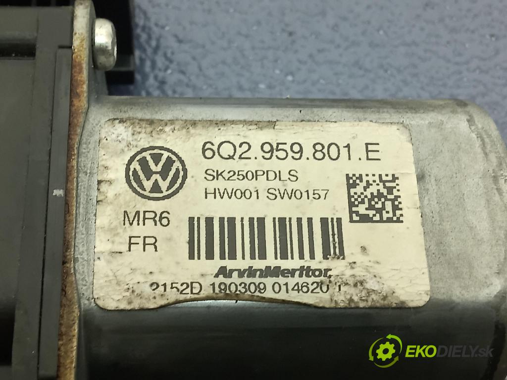 Skoda Fabia combi 2009 mechanismus stahování Sklenka: před v pravo: 6Q2959801E